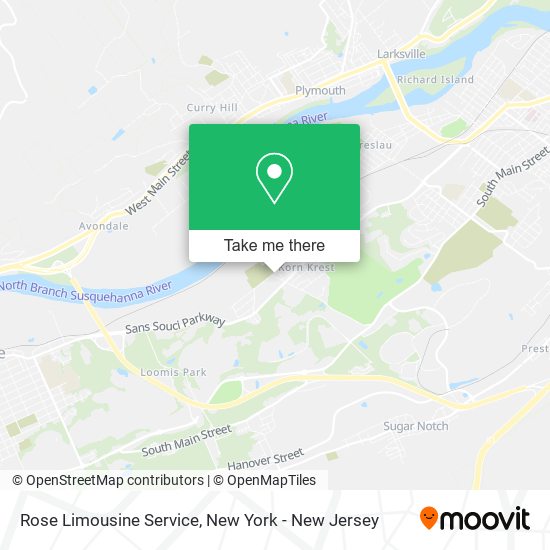 Mapa de Rose Limousine Service