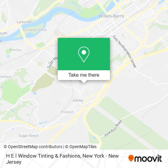 H E I Window Tinting & Fashions map