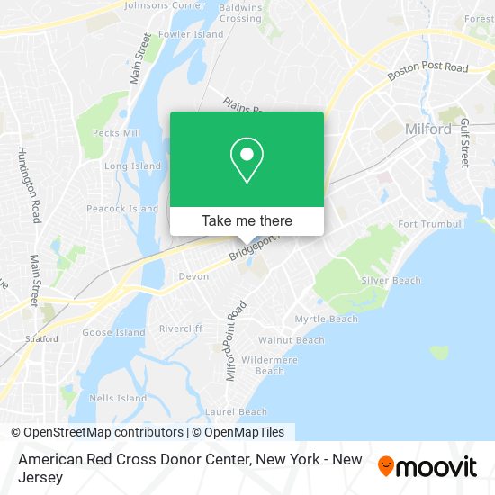 Mapa de American Red Cross Donor Center