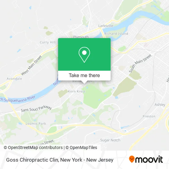 Goss Chiropractic Clin map