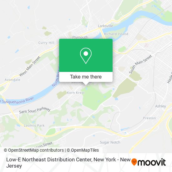 Mapa de Low-E Northeast Distribution Center