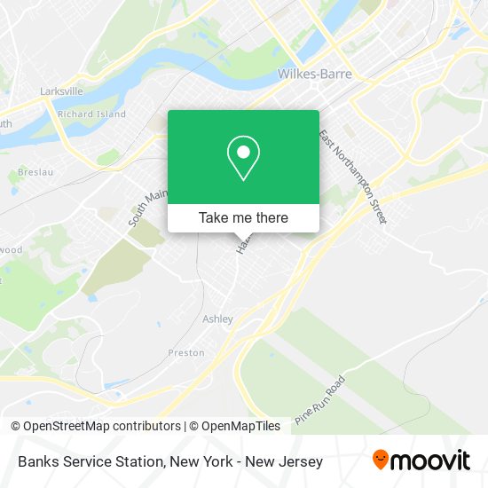 Mapa de Banks Service Station