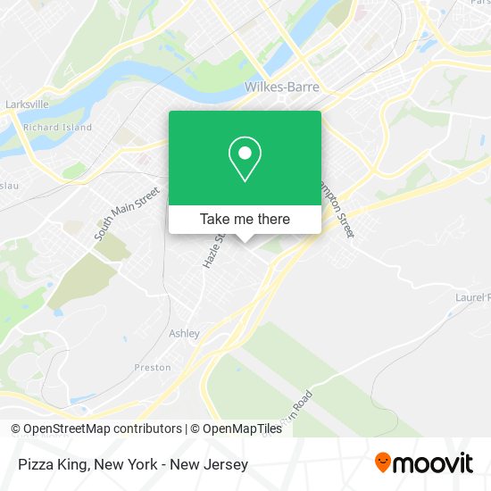 Pizza King map