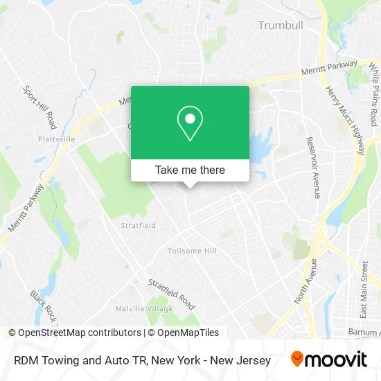 RDM Towing and Auto TR map