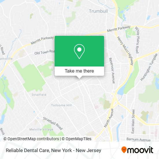 Reliable Dental Care map