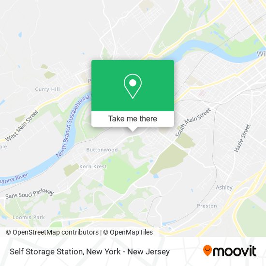 Mapa de Self Storage Station