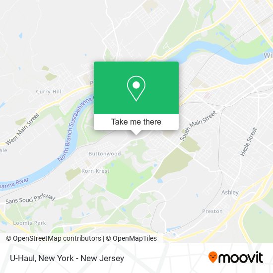 U-Haul map