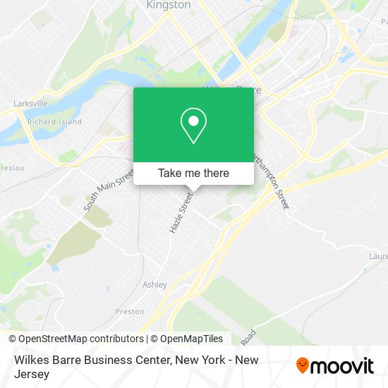 Wilkes Barre Business Center map