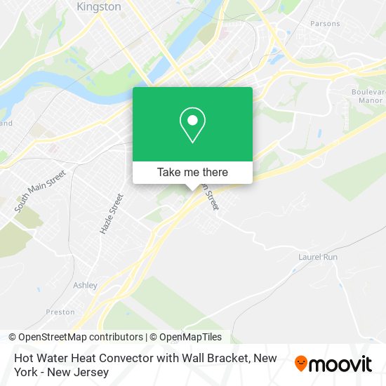 Hot Water Heat Convector with Wall Bracket map