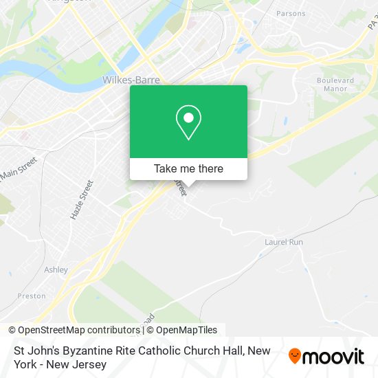 St John's Byzantine Rite Catholic Church Hall map