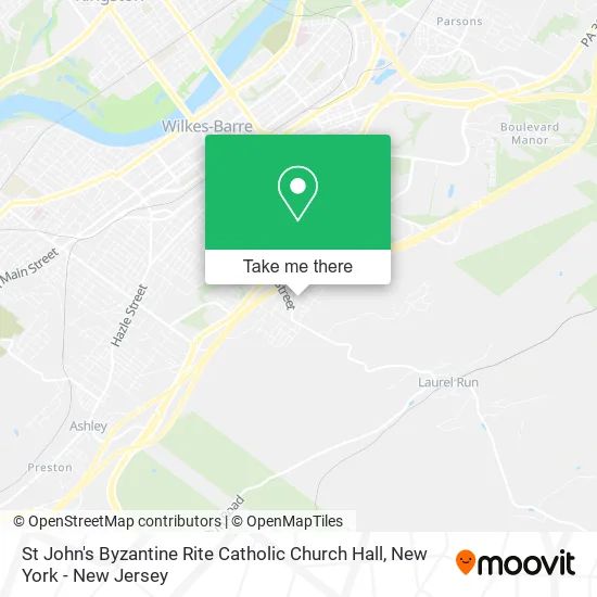 St John's Byzantine Rite Catholic Church Hall map