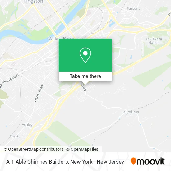 A-1 Able Chimney Builders map