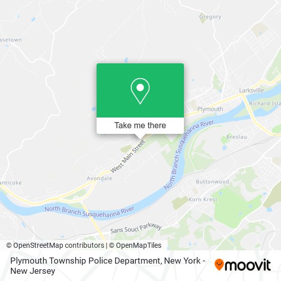 Plymouth Township Police Department map