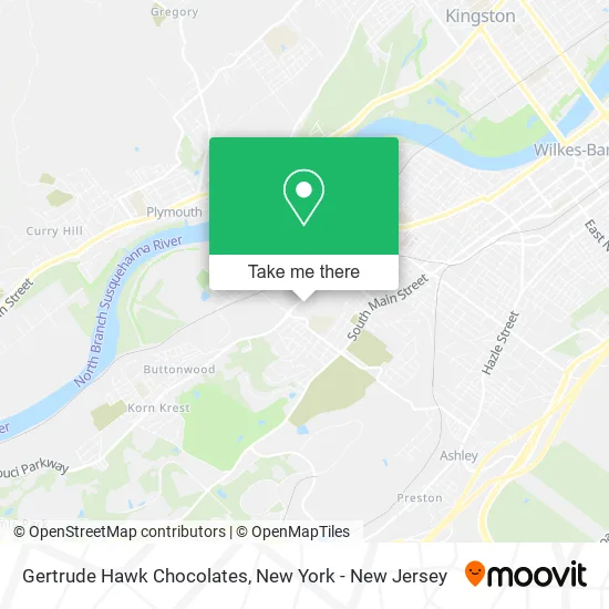 Gertrude Hawk Chocolates map