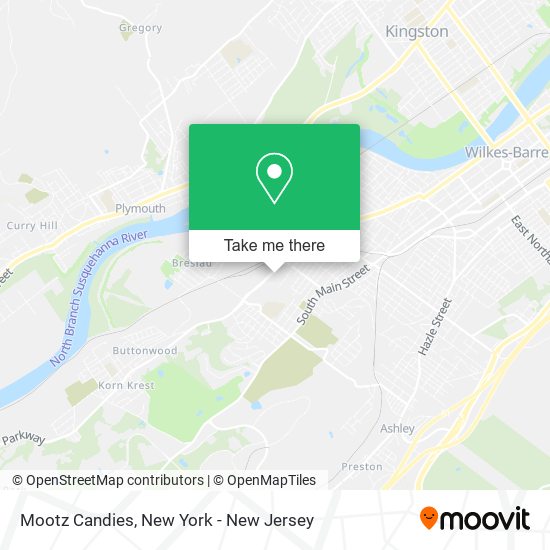 Mootz Candies map