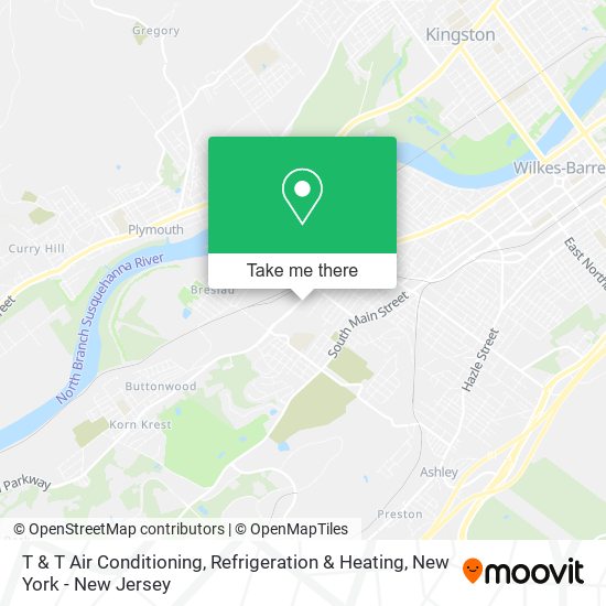 T & T Air Conditioning, Refrigeration & Heating map