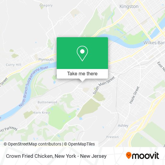 Mapa de Crown Fried Chicken
