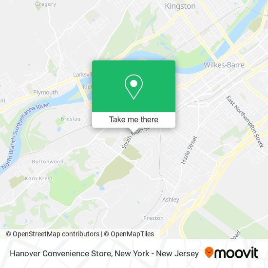 Mapa de Hanover Convenience Store