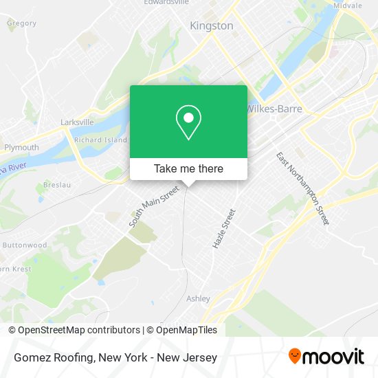 Gomez Roofing map