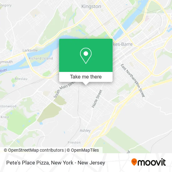 Pete's Place Pizza map