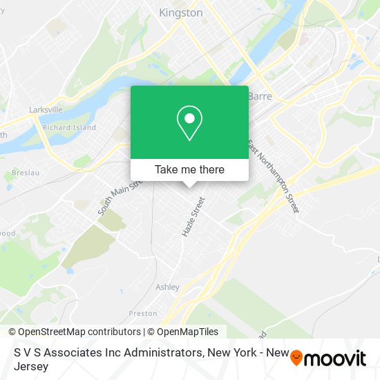 S V S Associates Inc Administrators map