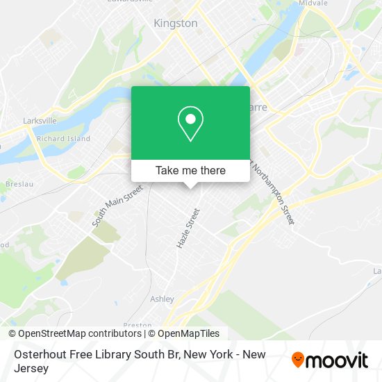 Osterhout Free Library South Br map