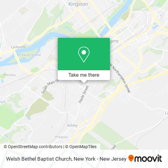 Welsh Bethel Baptist Church map