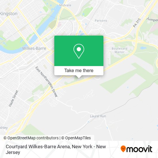 Courtyard Wilkes-Barre Arena map