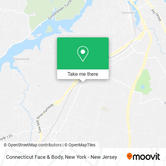 Mapa de Connecticut Face & Body
