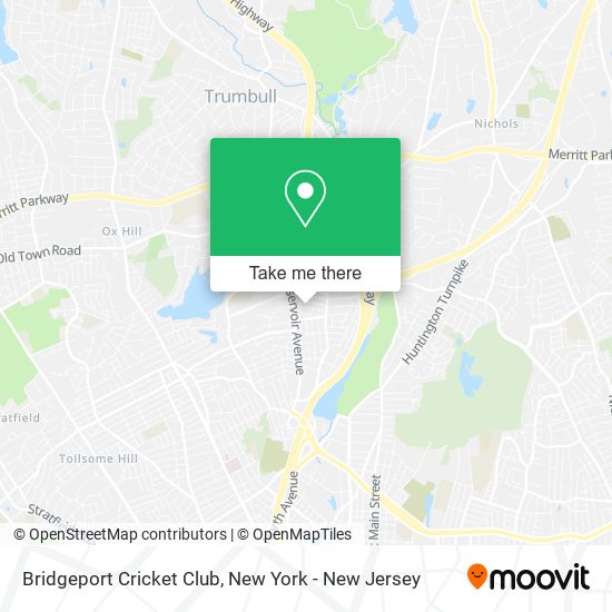 Mapa de Bridgeport Cricket Club