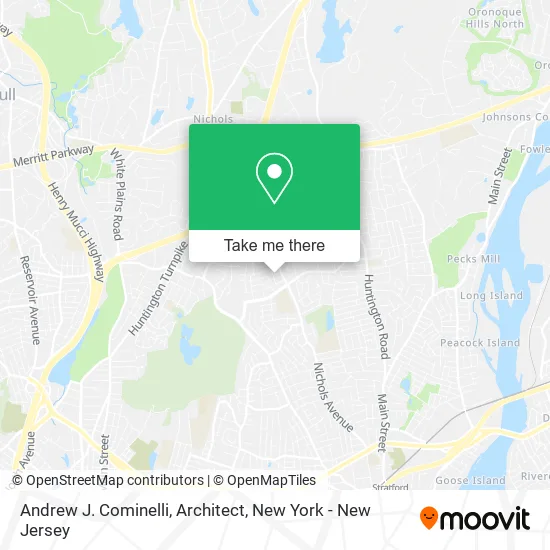 Andrew J. Cominelli, Architect map