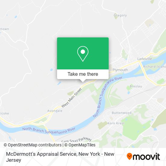 McDermott's Appraisal Service map