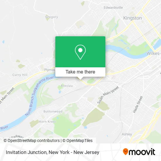 Invitation Junction map