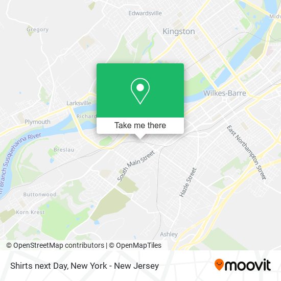 Shirts next Day map