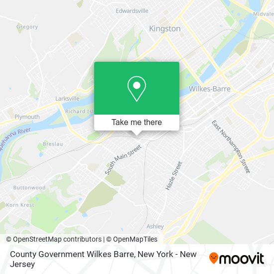 County Government Wilkes Barre map