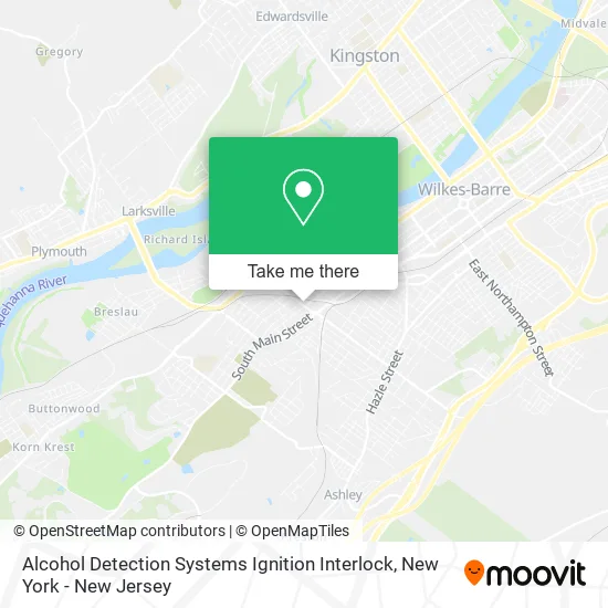 Alcohol Detection Systems Ignition Interlock map