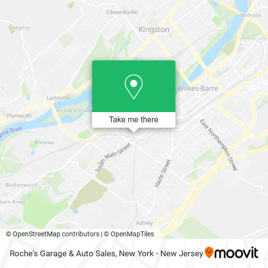 Roche's Garage & Auto Sales map