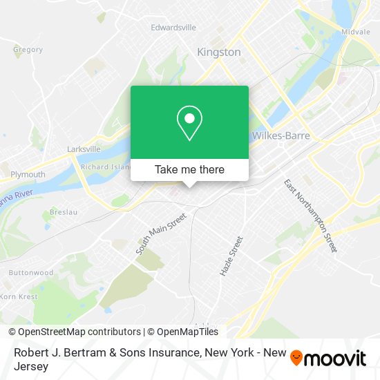 Robert J. Bertram & Sons Insurance map