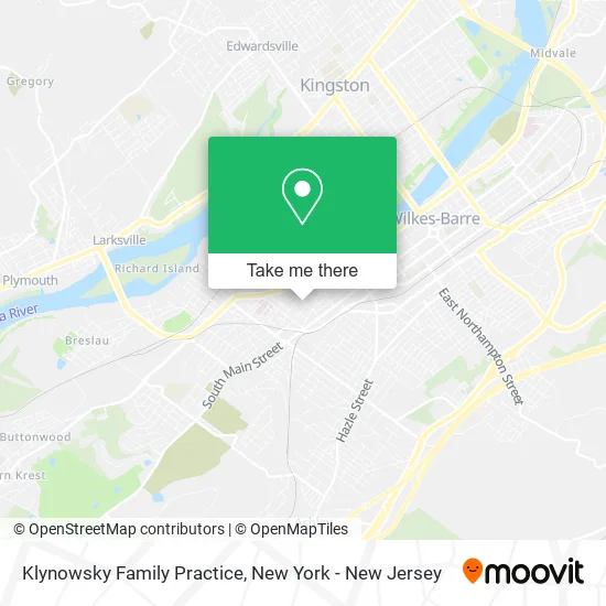 Klynowsky Family Practice map