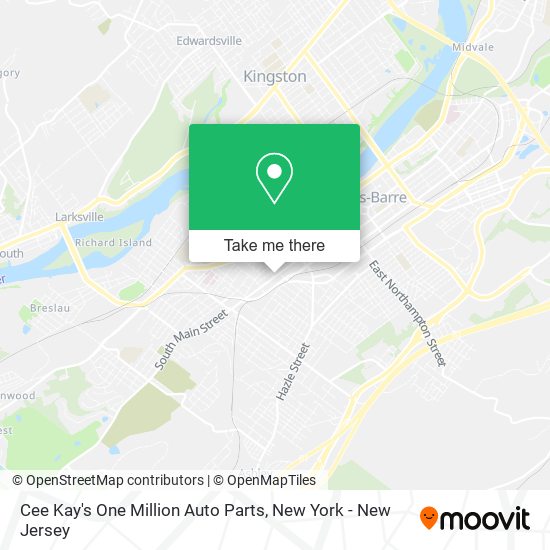 Mapa de Cee Kay's One Million Auto Parts