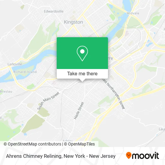 Ahrens Chimney Relining map
