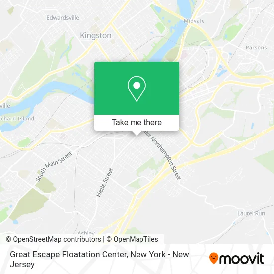 Great Escape Floatation Center map