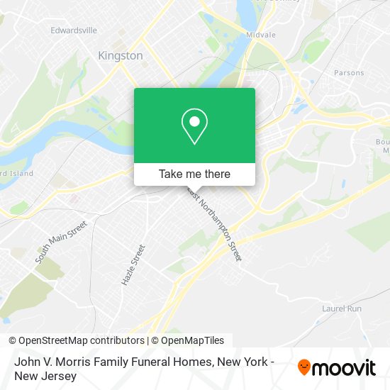 John V. Morris Family Funeral Homes map