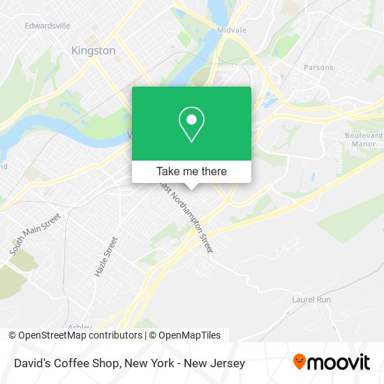 David's Coffee Shop map