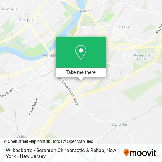 Wilkesbarre - Scranton Chiropractic & Rehab map