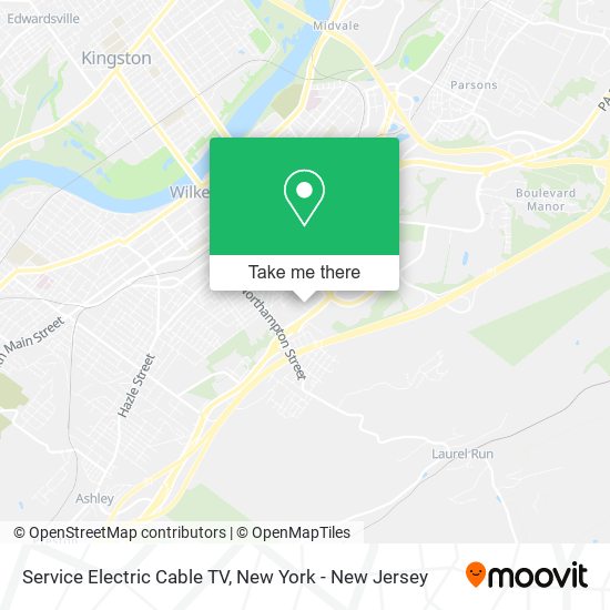 Mapa de Service Electric Cable TV