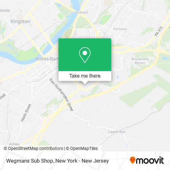 Wegmans Sub Shop map