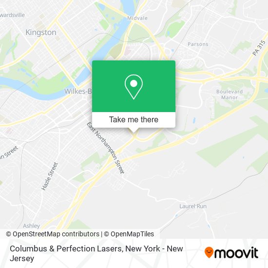 Mapa de Columbus & Perfection Lasers