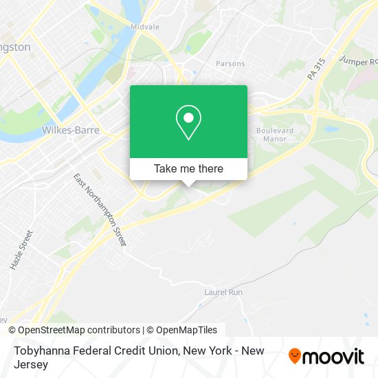 Mapa de Tobyhanna Federal Credit Union