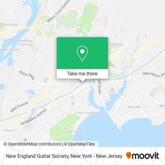 New England Guitar Society map